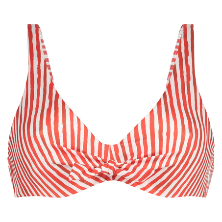 Julia non-padded underwired bikini top, Red