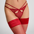 Stay Ups Fishnet, Red