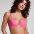 Plunge Padded Underwired Bra, Pink