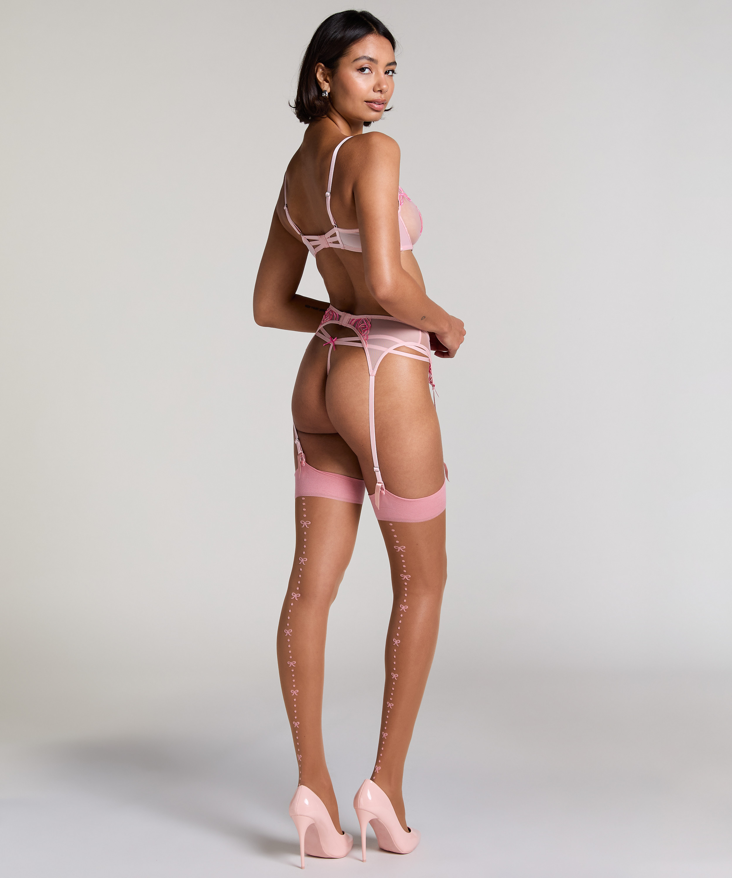 Beau Stocking, Pink, main