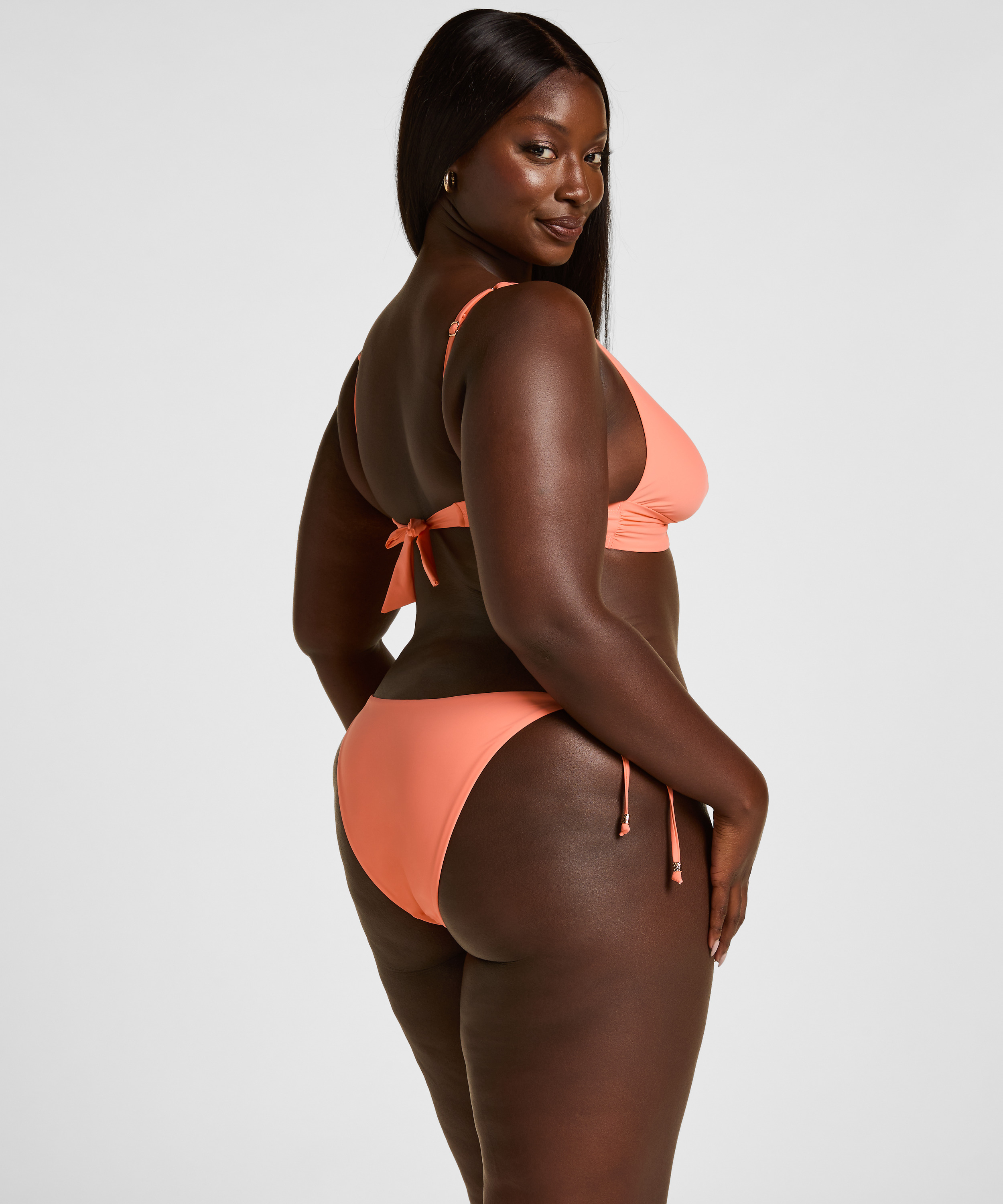 Triangle Bikini Top Luxe, Orange, main