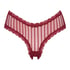 V-shaped Brazilian knickers mesh, Red