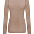 super soft Boatneck shirt with Cashmere, Beige