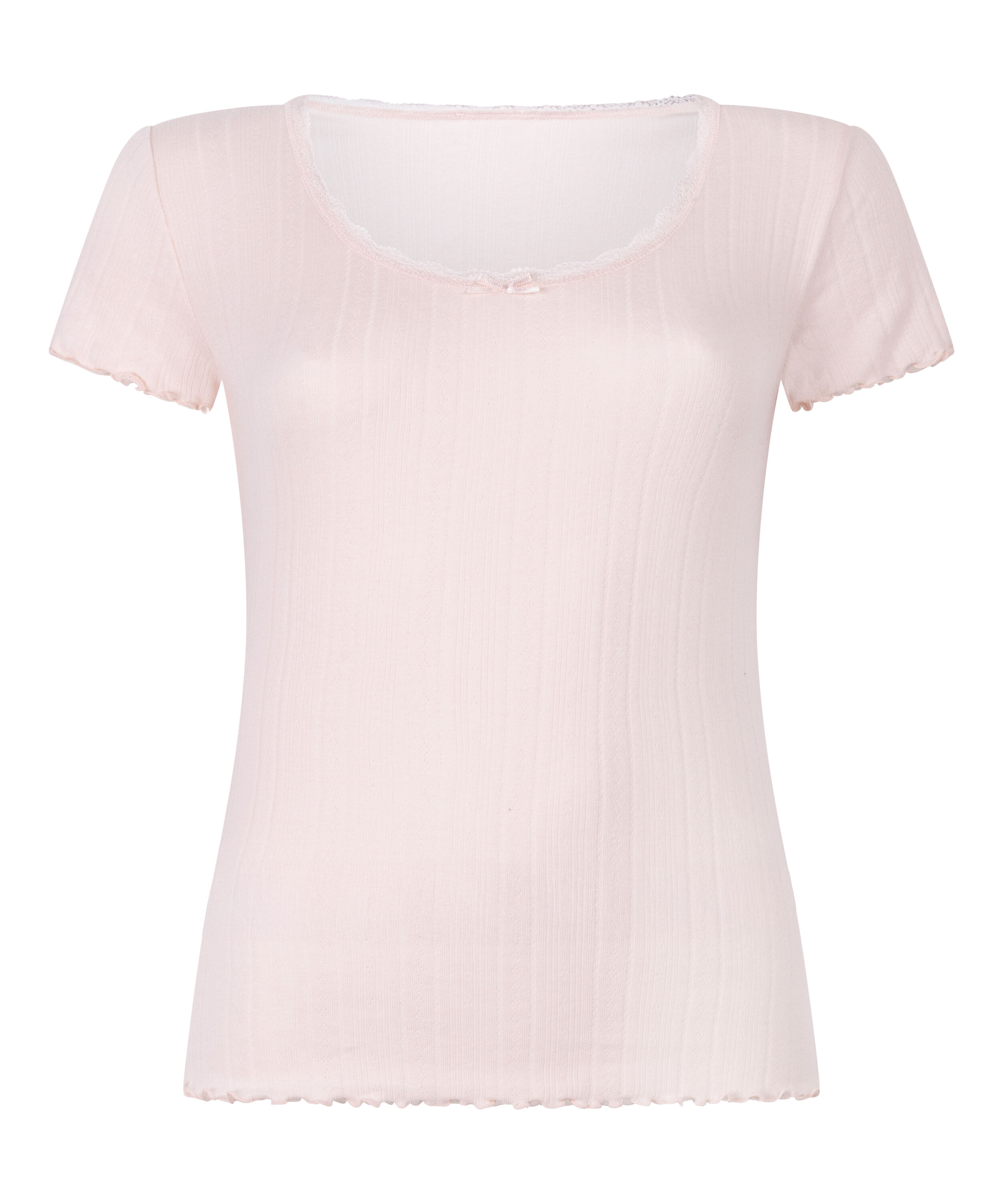Pointelle Top Lace, Pink