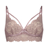 Meghan Non-Padded Underwired Longline Bra, Purple