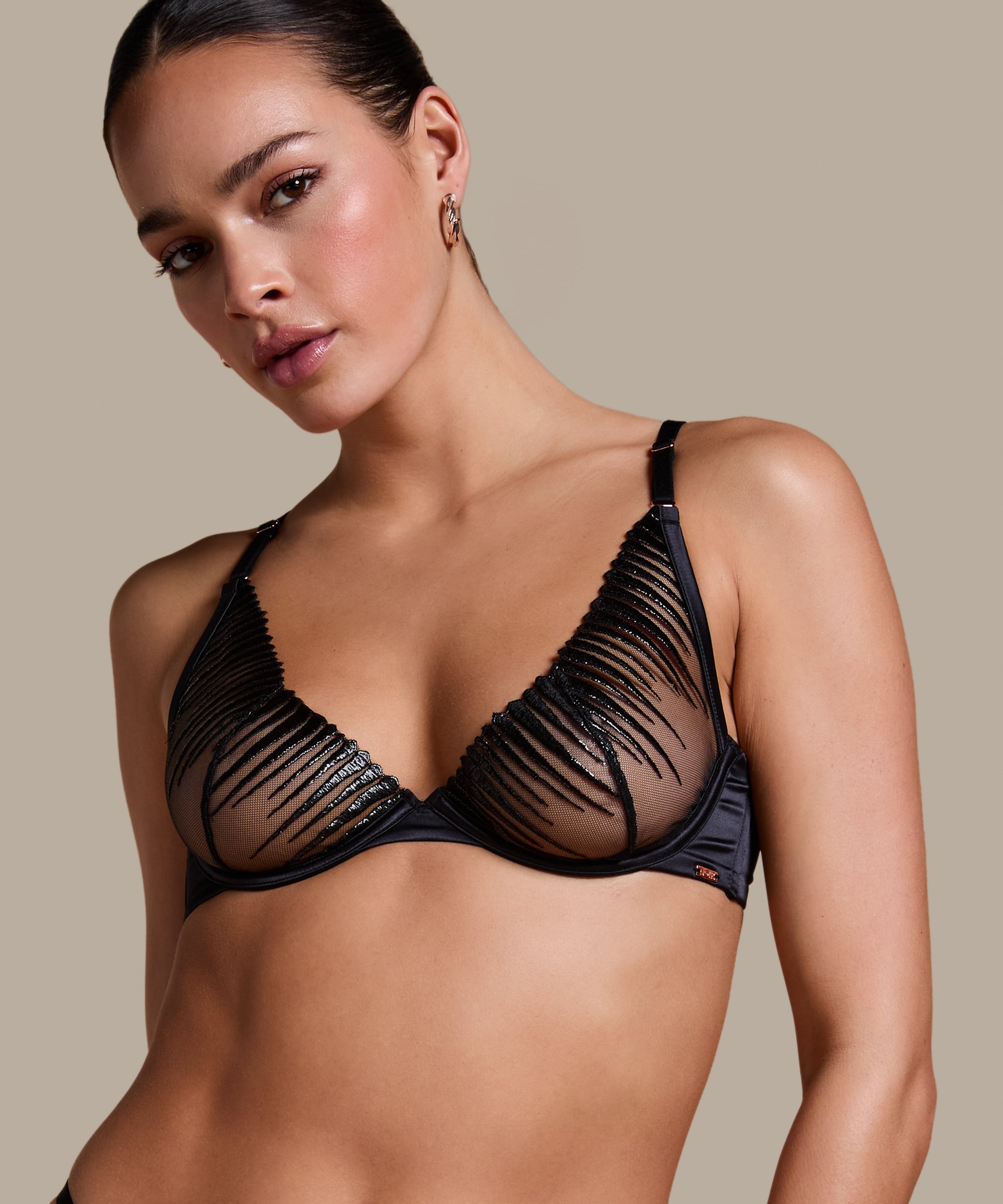 Alice Non-Padded Underwired Bra, Black, main