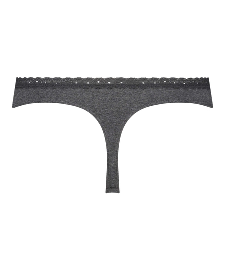 Cotton thong, Gray