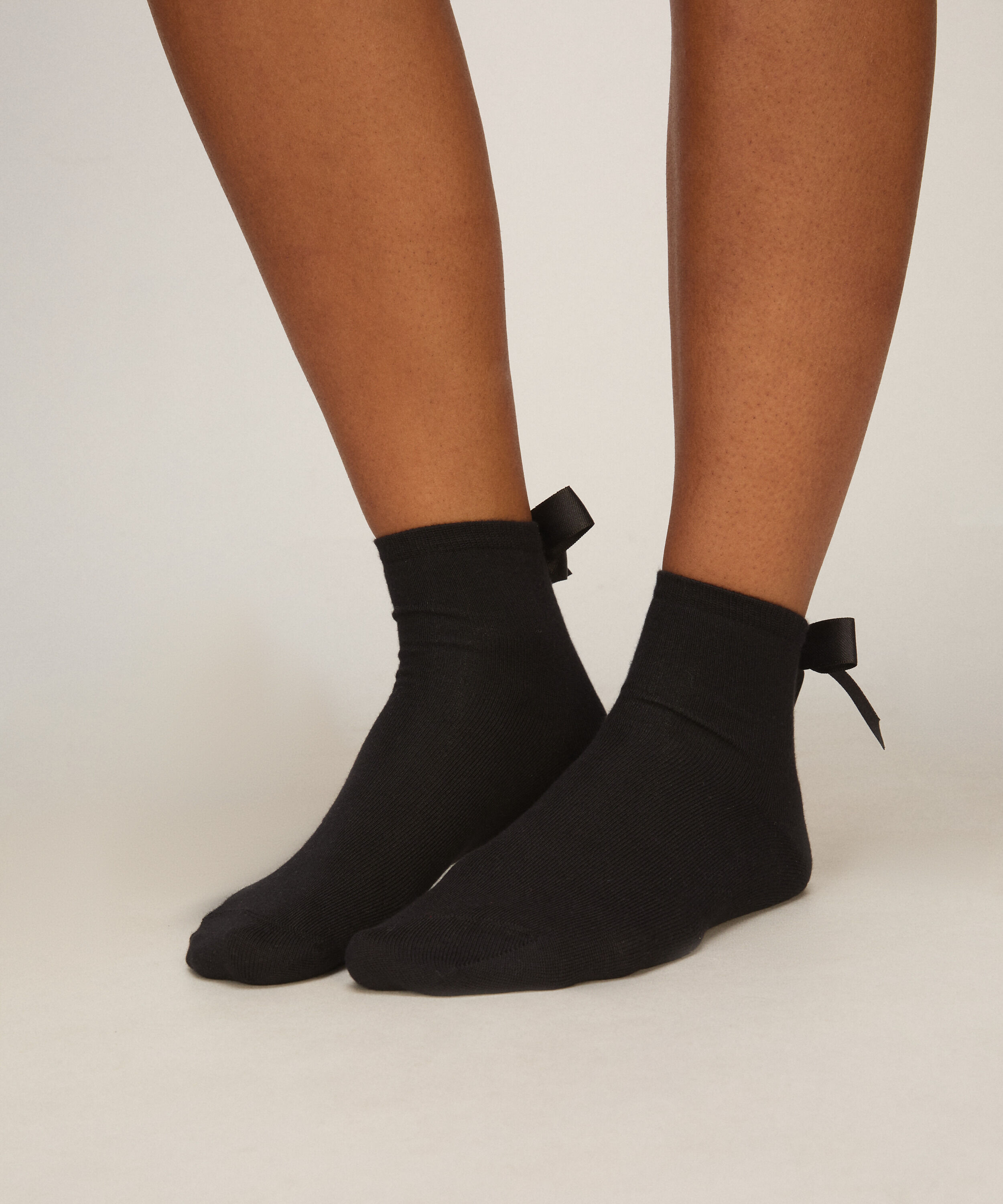 Socks Bow Modal, Black