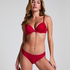 Invisible Lace Back Brazilian, Red