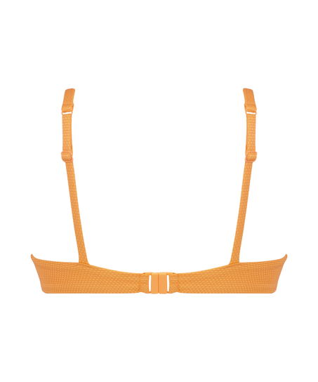 Scallop Non-Padded Underwired Bikini Top, Orange