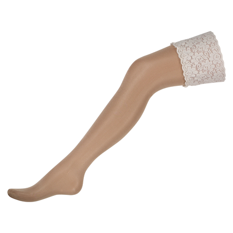Stockings 15 Denier Lace, Beige