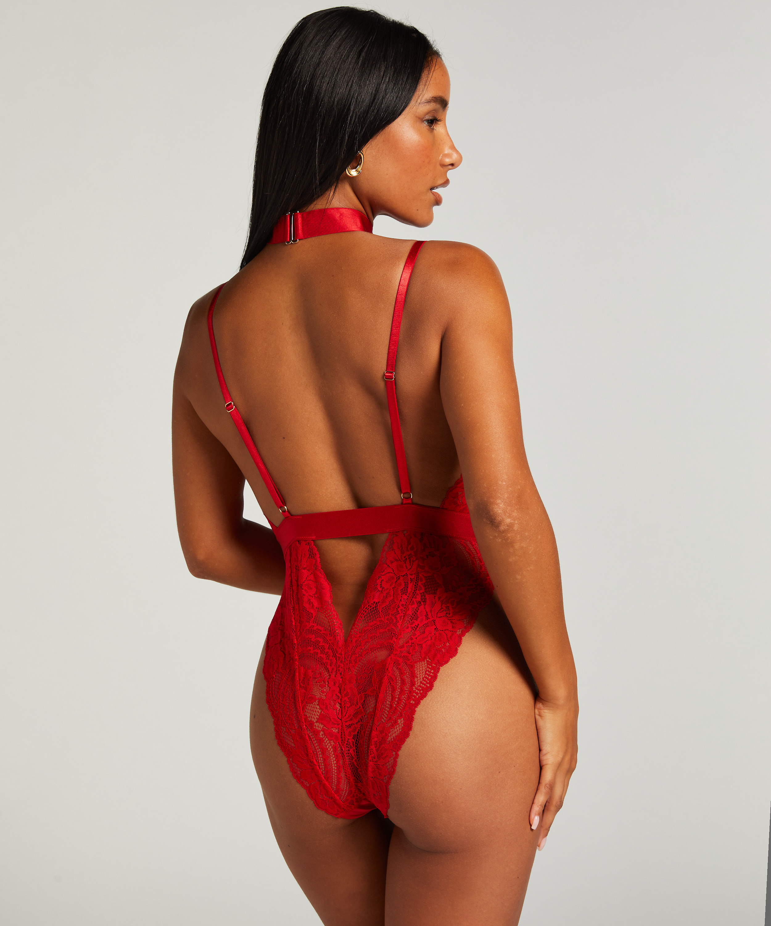 Private Brandy body open crotch, Red, main