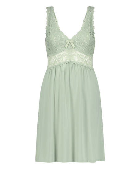 Nora Lace Slip Dress, Green