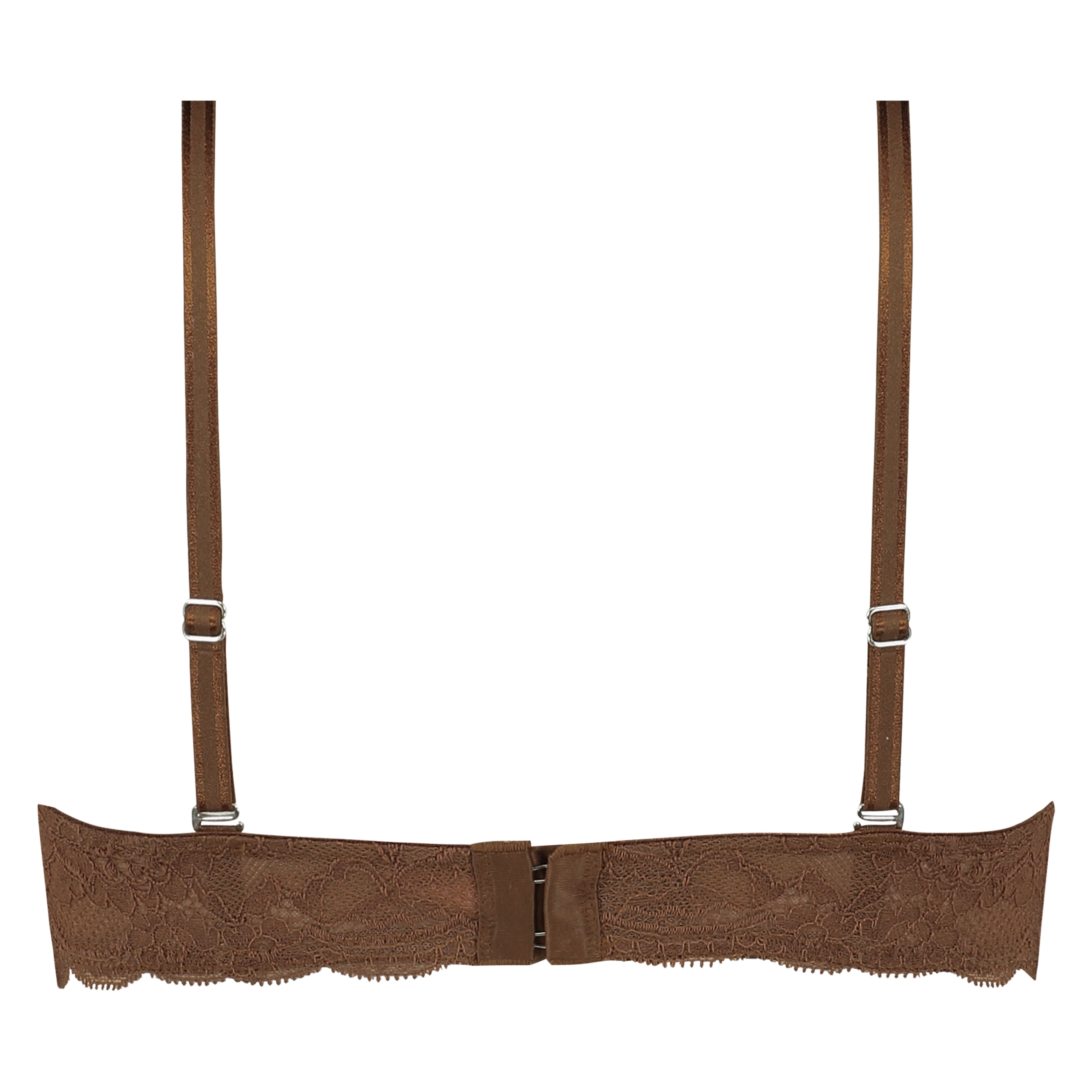 Angie Padded Strapless Underwired Bra, Brown, main