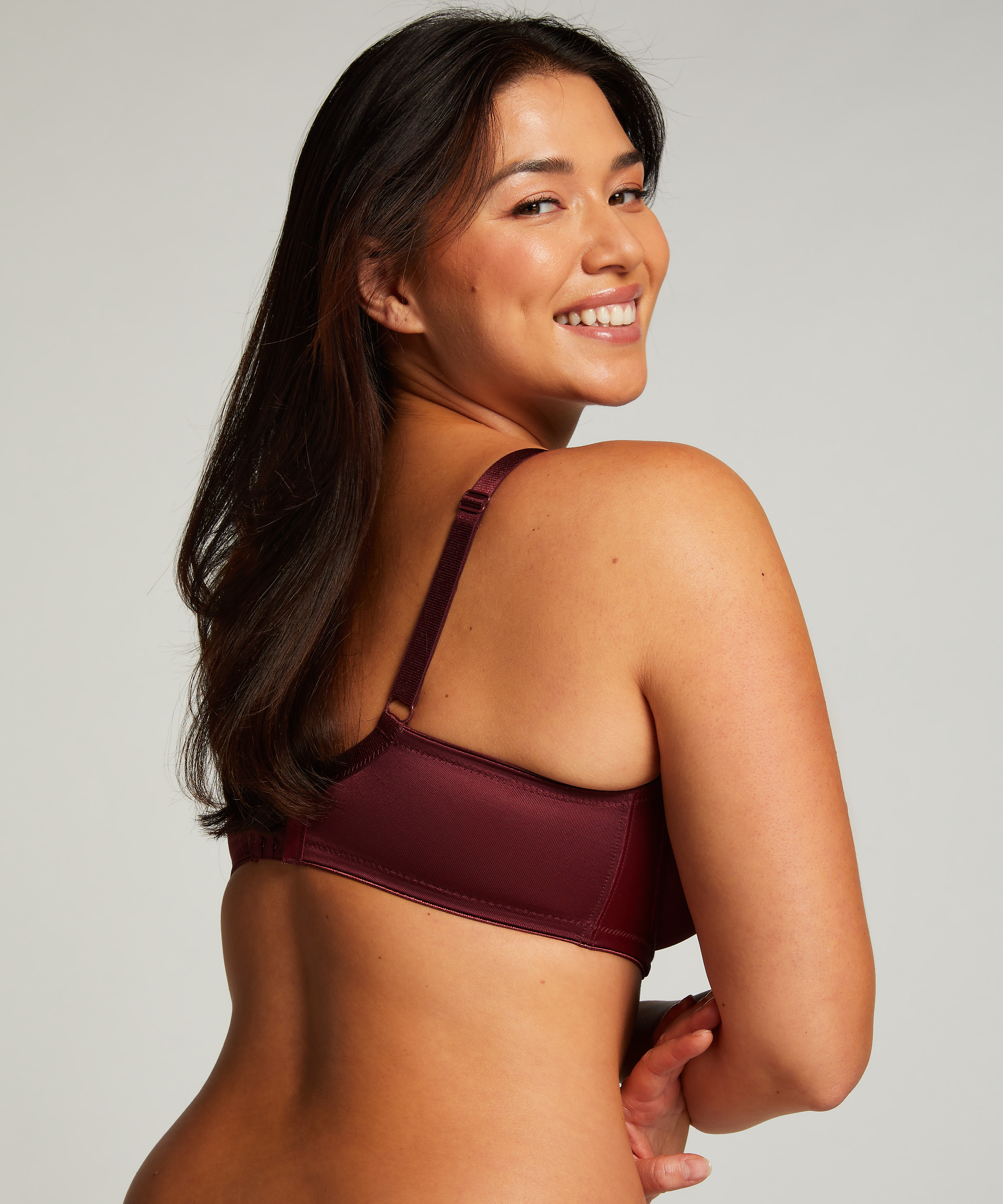 Nina Non-Padded Underwired Minimizer Bra, Purple, main