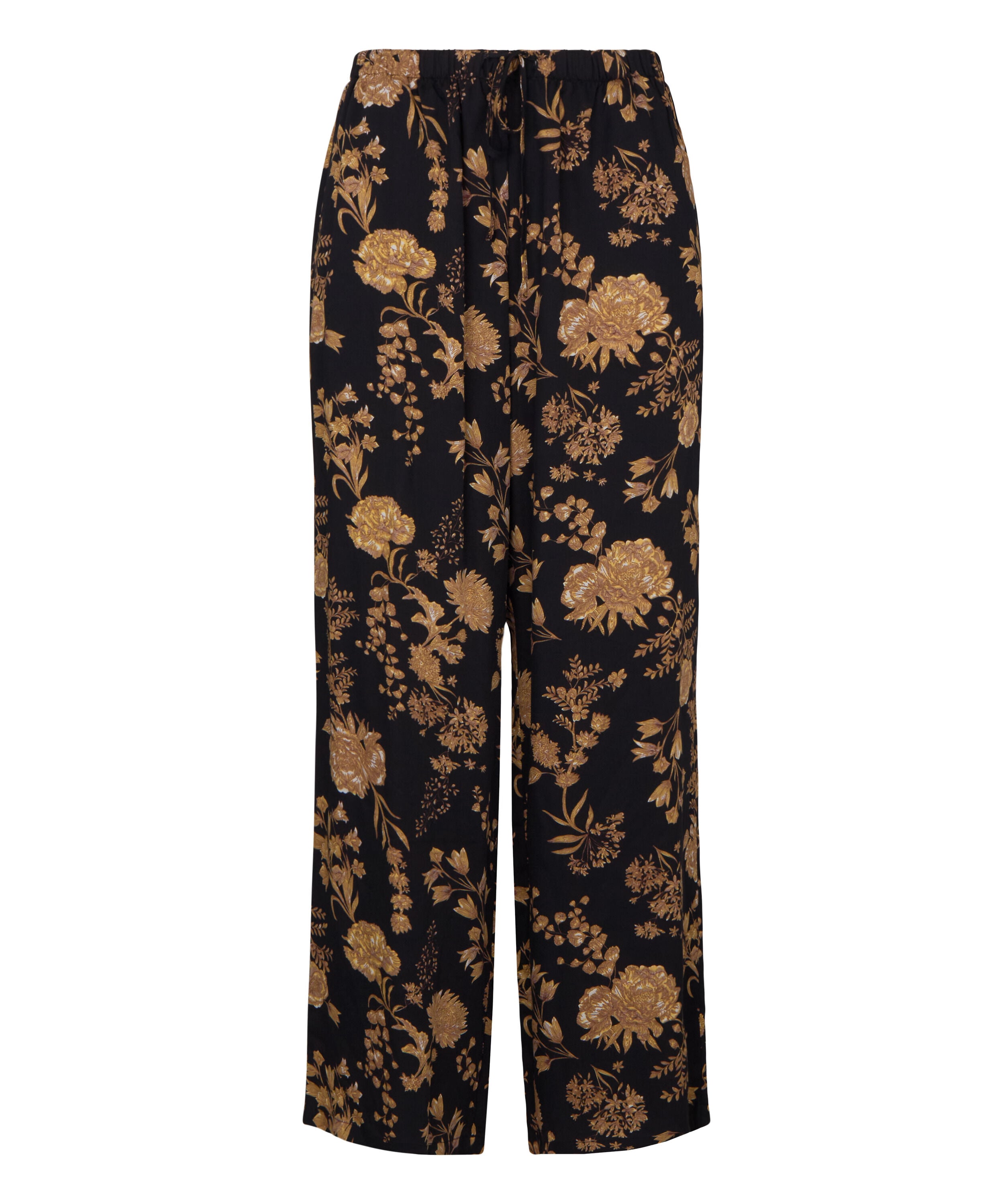 Pants Woven Print, Black
