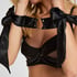 Satin Wrist Ties, Black
