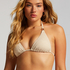 Triangle Crochet Bikini Top, White