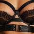 Occult non-padded longline underwired bra, Black