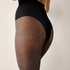 Tights Silver Lurex, Black