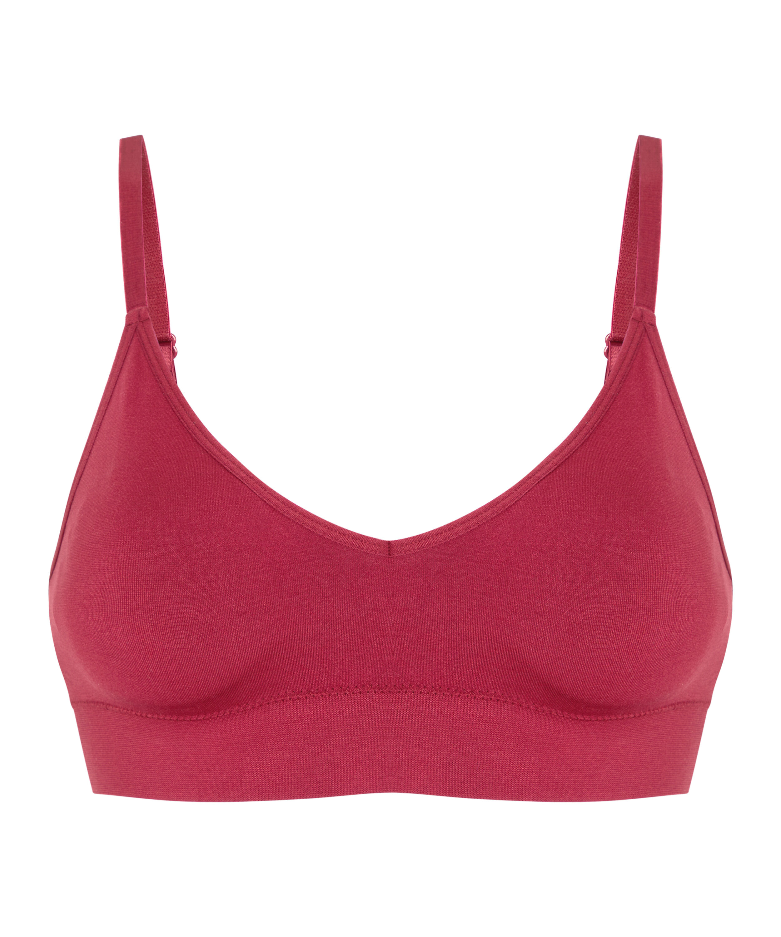 Dide Triangle Bralette, Red