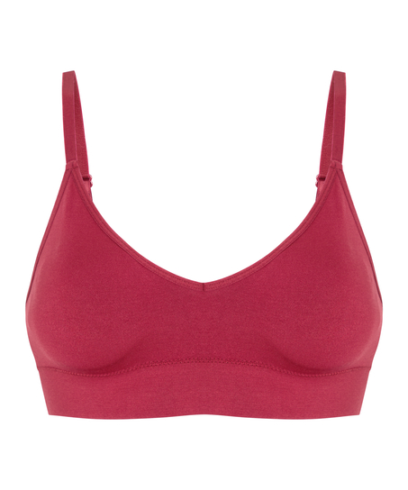 Dide Triangle Bralette, Red