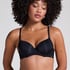 Angie Padded Underwired Bra, Black