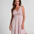 Nora Lace Slip Dress, Pink