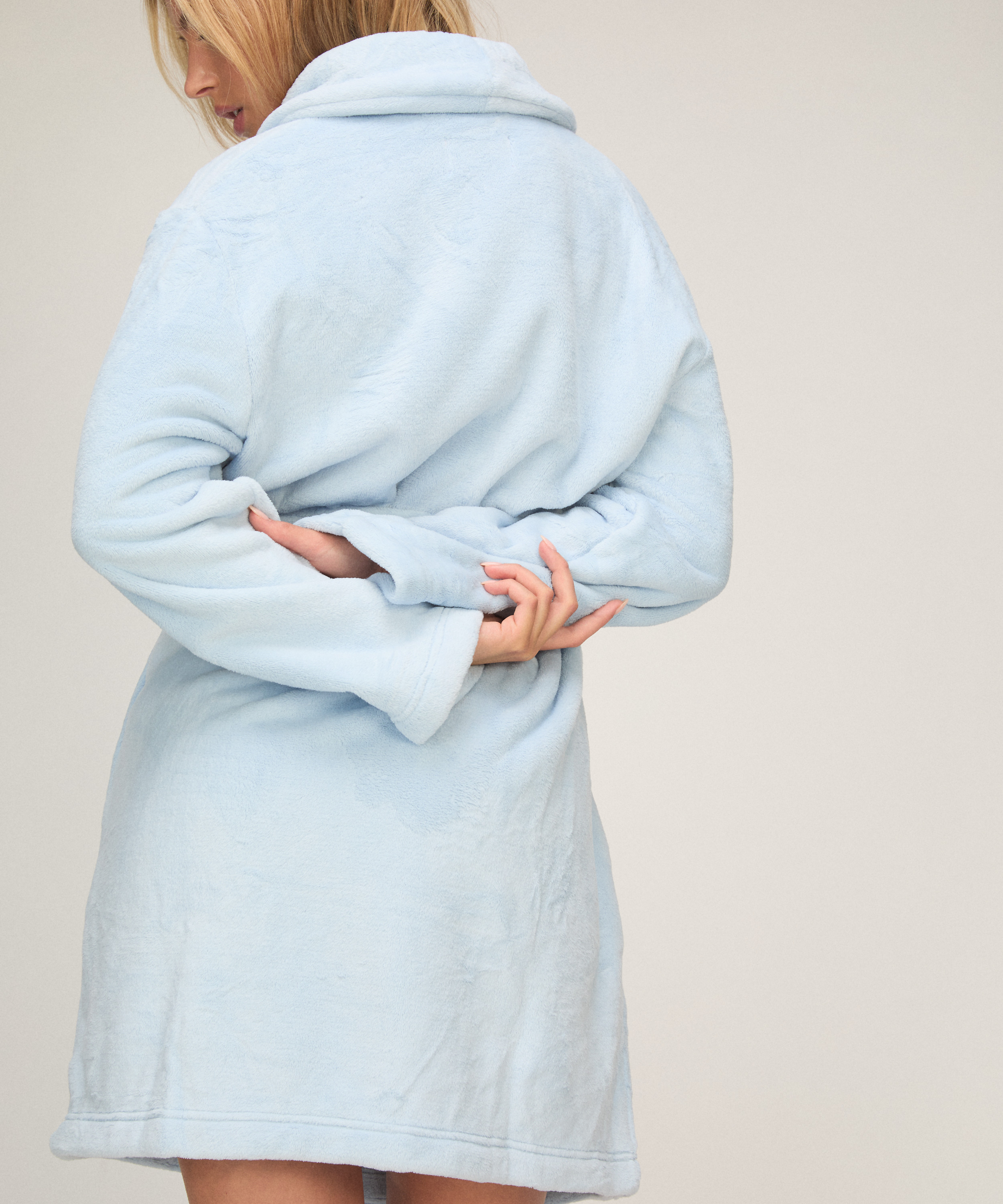 Robe Fluffy Fleece, Blue, main