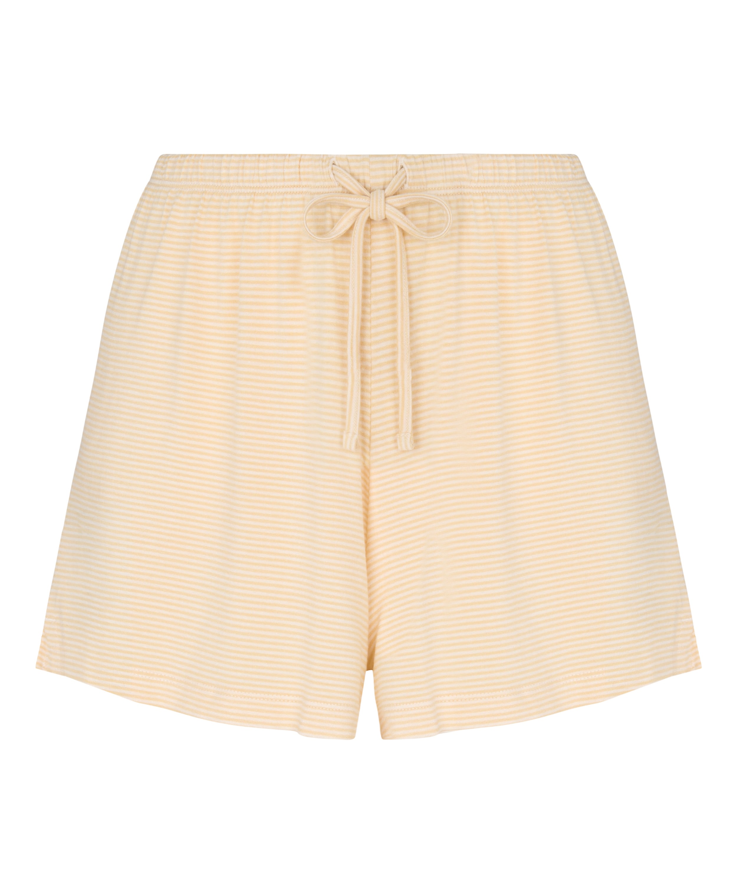Pyjama Short Striped Jersey, Yellow, main