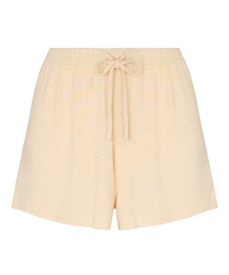 Pyjama Short Striped Jersey, Yellow
