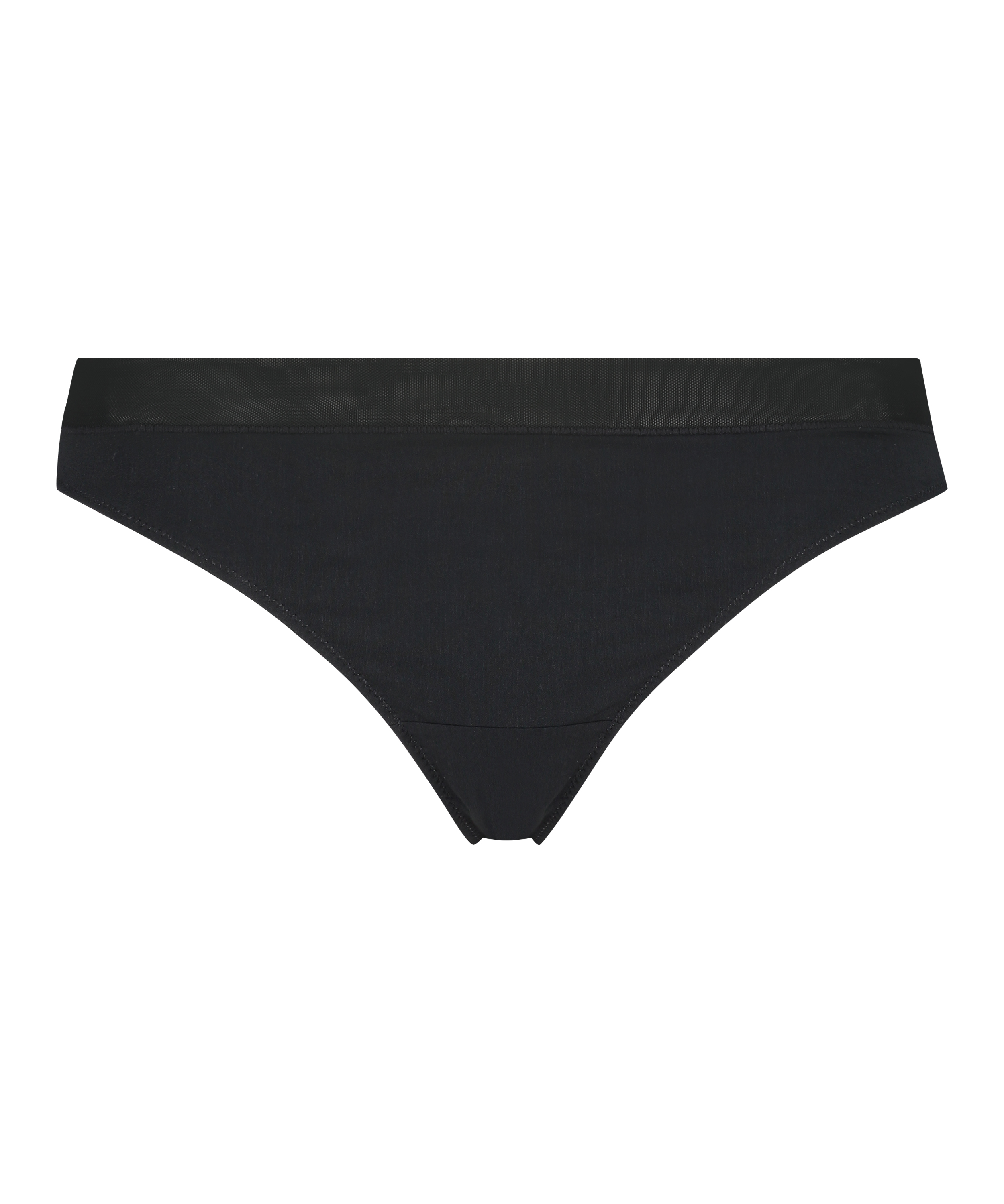 Mesh thong, Black, main