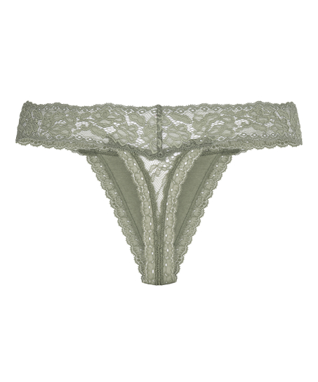 Madison Extra Low Thong, Green