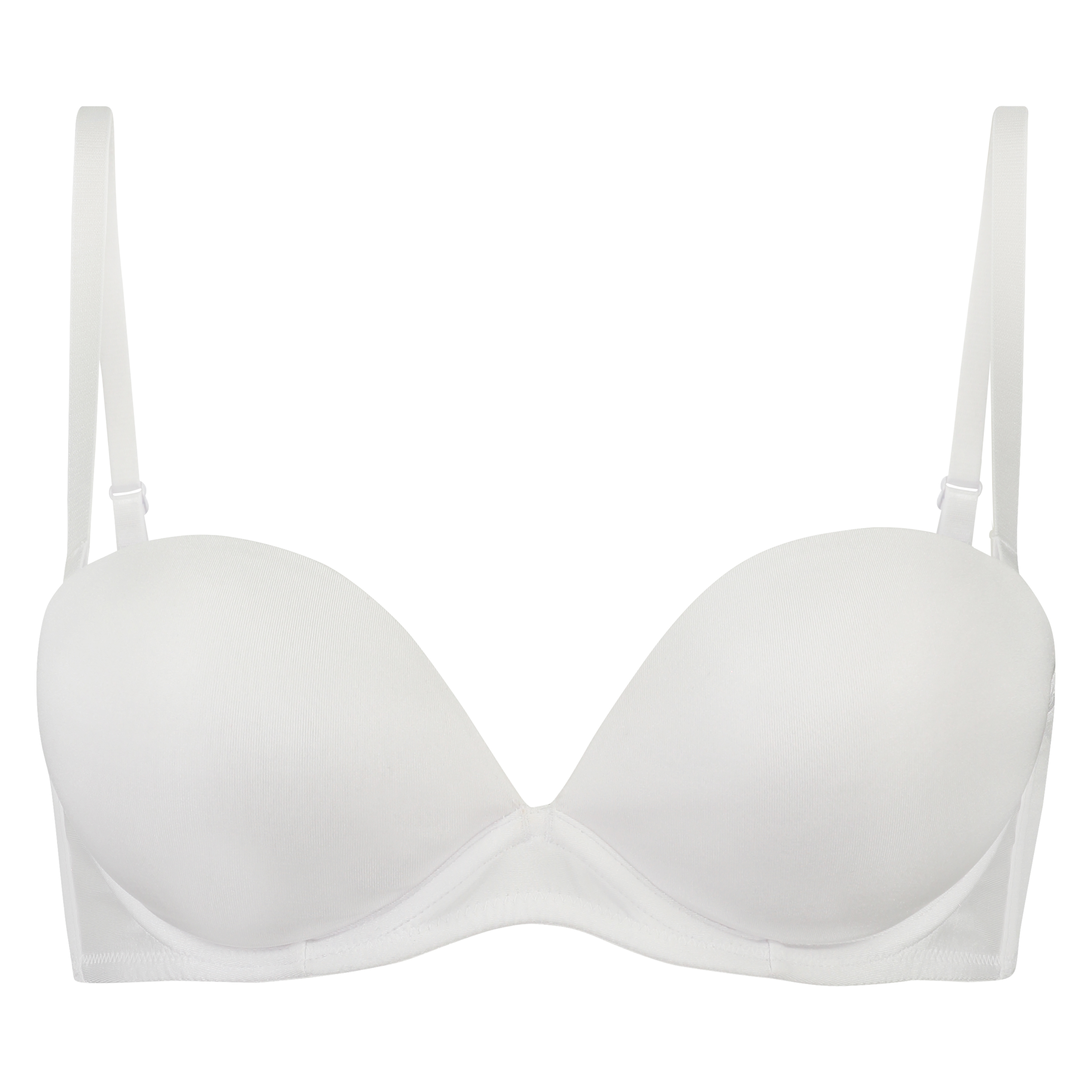Padded Underwired Strapless Maximizer Bra, White, main