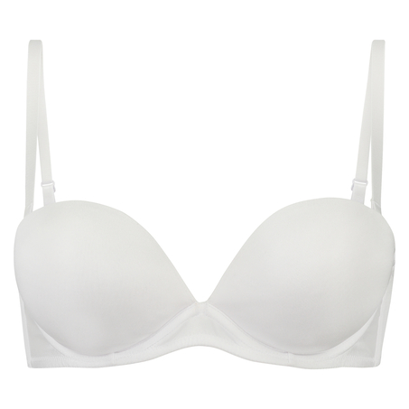 Padded Underwired Strapless Maximizer Bra, White
