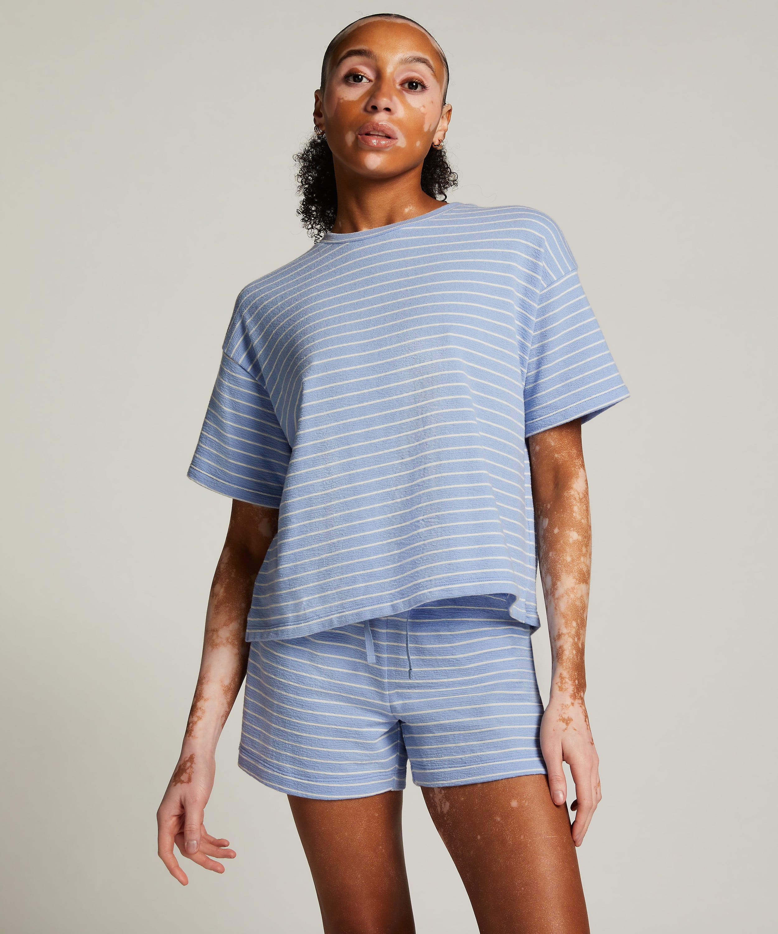 Pyjama Top, Blue, main