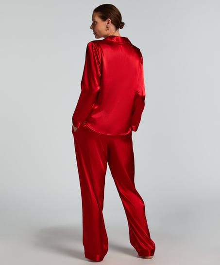 Satin Trousers, Red