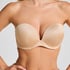 Padded Underwired Strapless Maximizer Bra, Beige