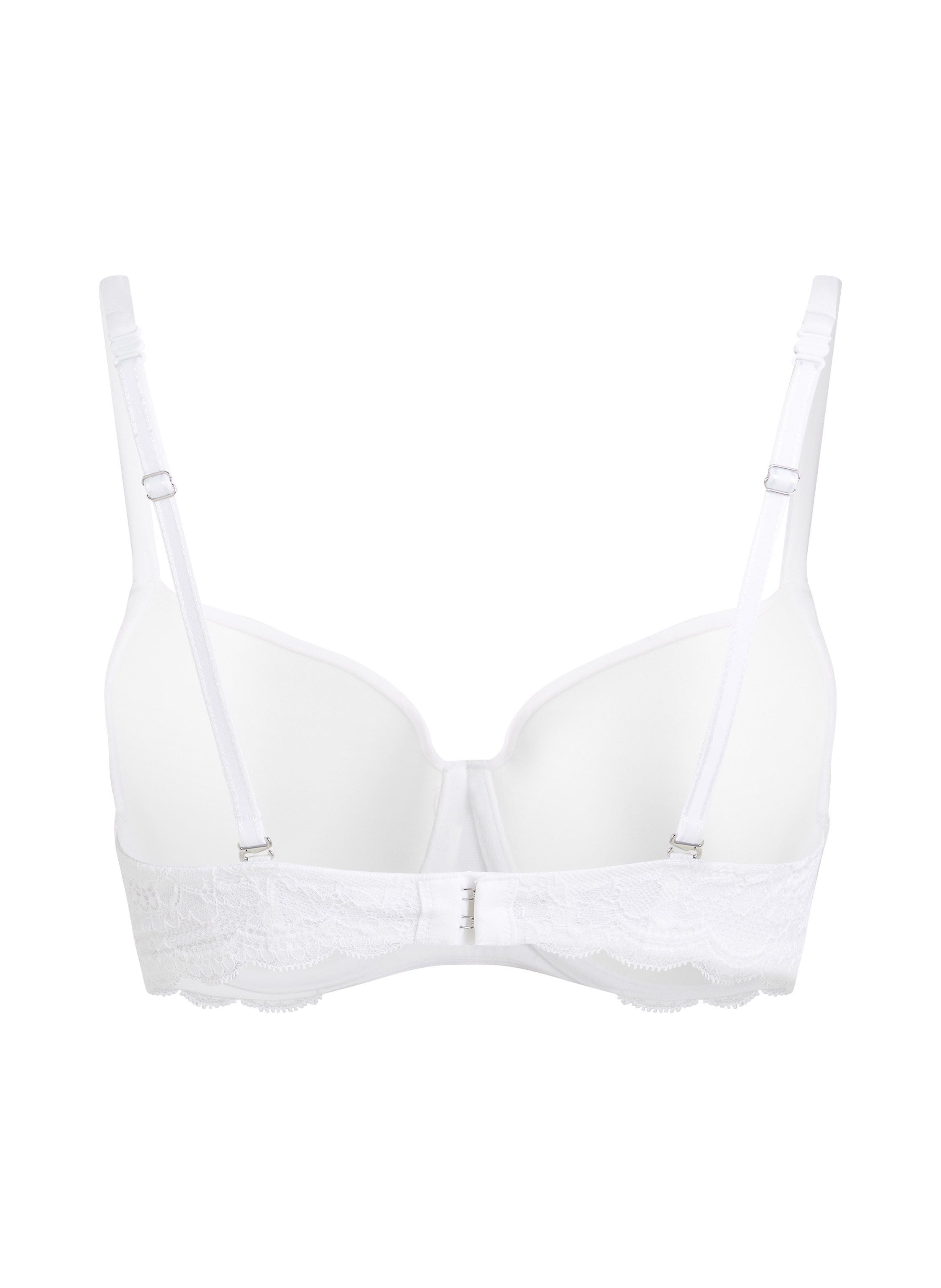 Angie Padded Underwired Bra, White, main
