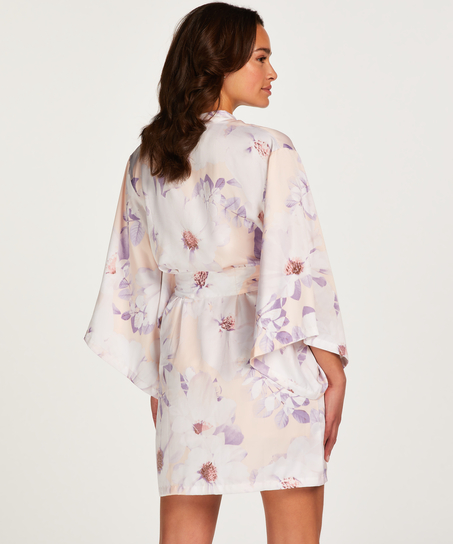 Satin kimono, Pink