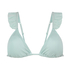 Fiji Triangle Bikini Top, Blue
