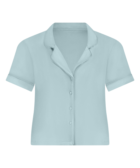 Short Sleeve Velour Jacket, Green