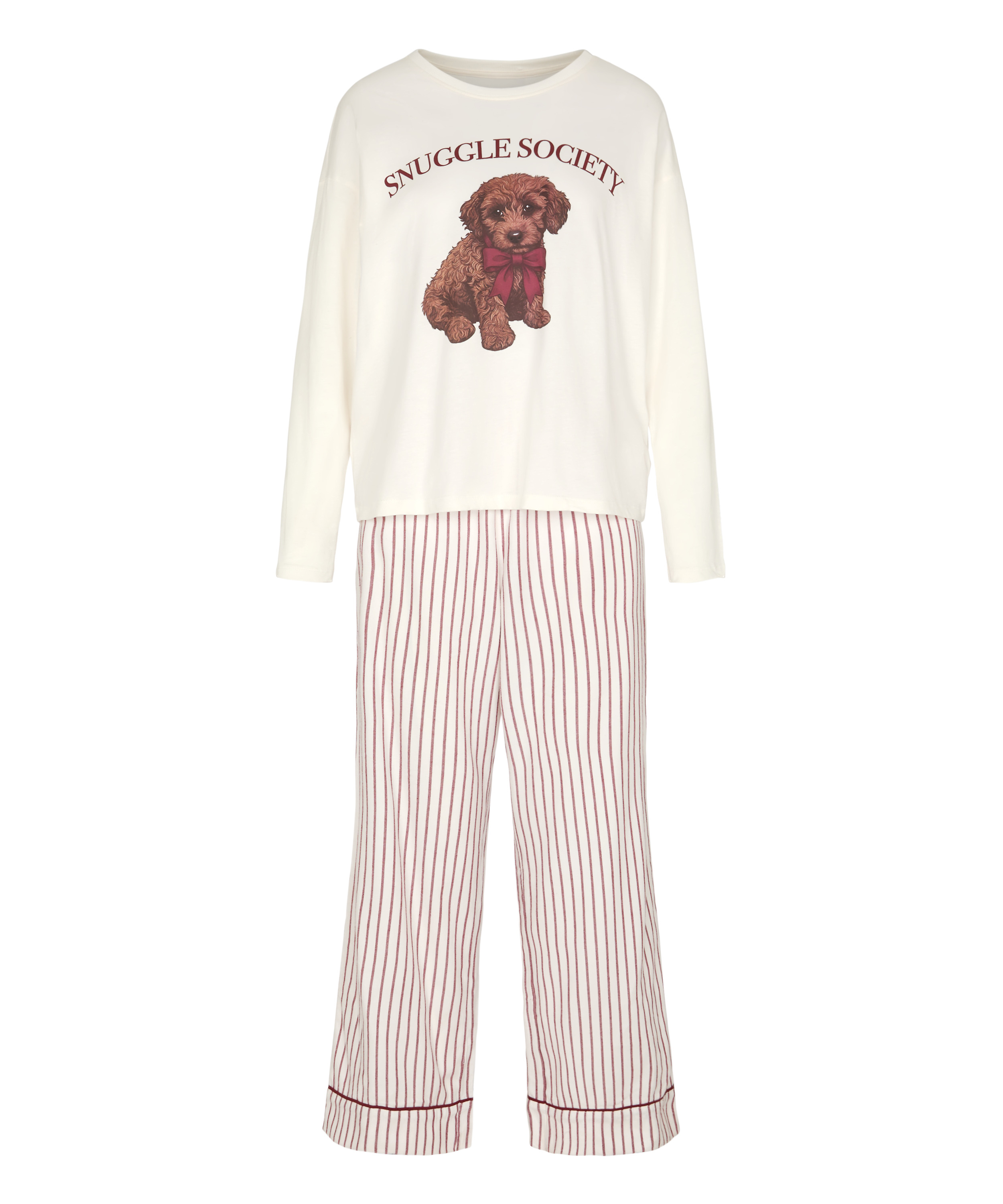 Pyjama Set Viscose, White, main