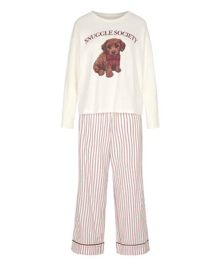 Pyjama Set Viscose, White