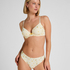 Plunge Padded Underwired Bra, White