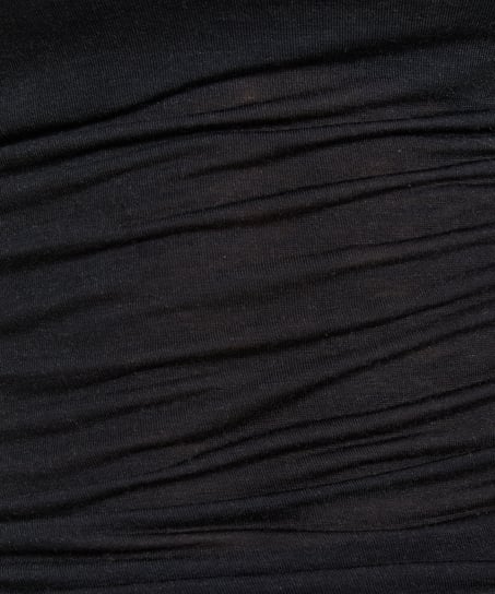 super soft Boatneck shirt with Cashmere, Black