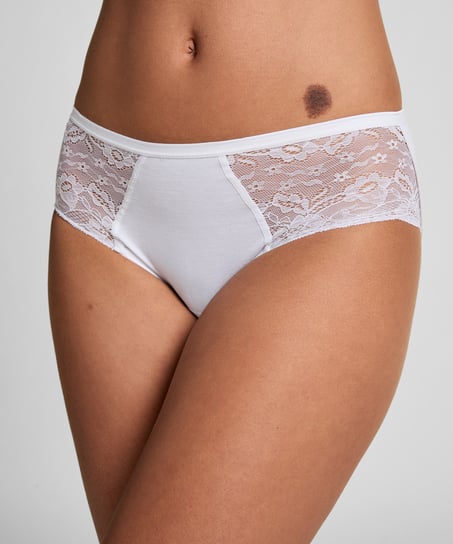 Superslip Lace Midi, White