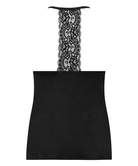 Velvet Lace Cami, Black