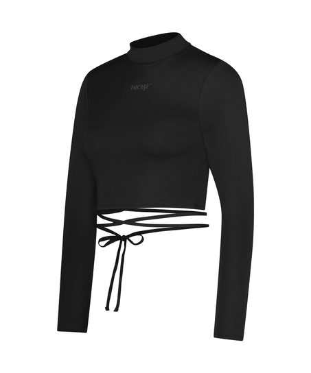 HKMX Long-sleeved sports top, Black