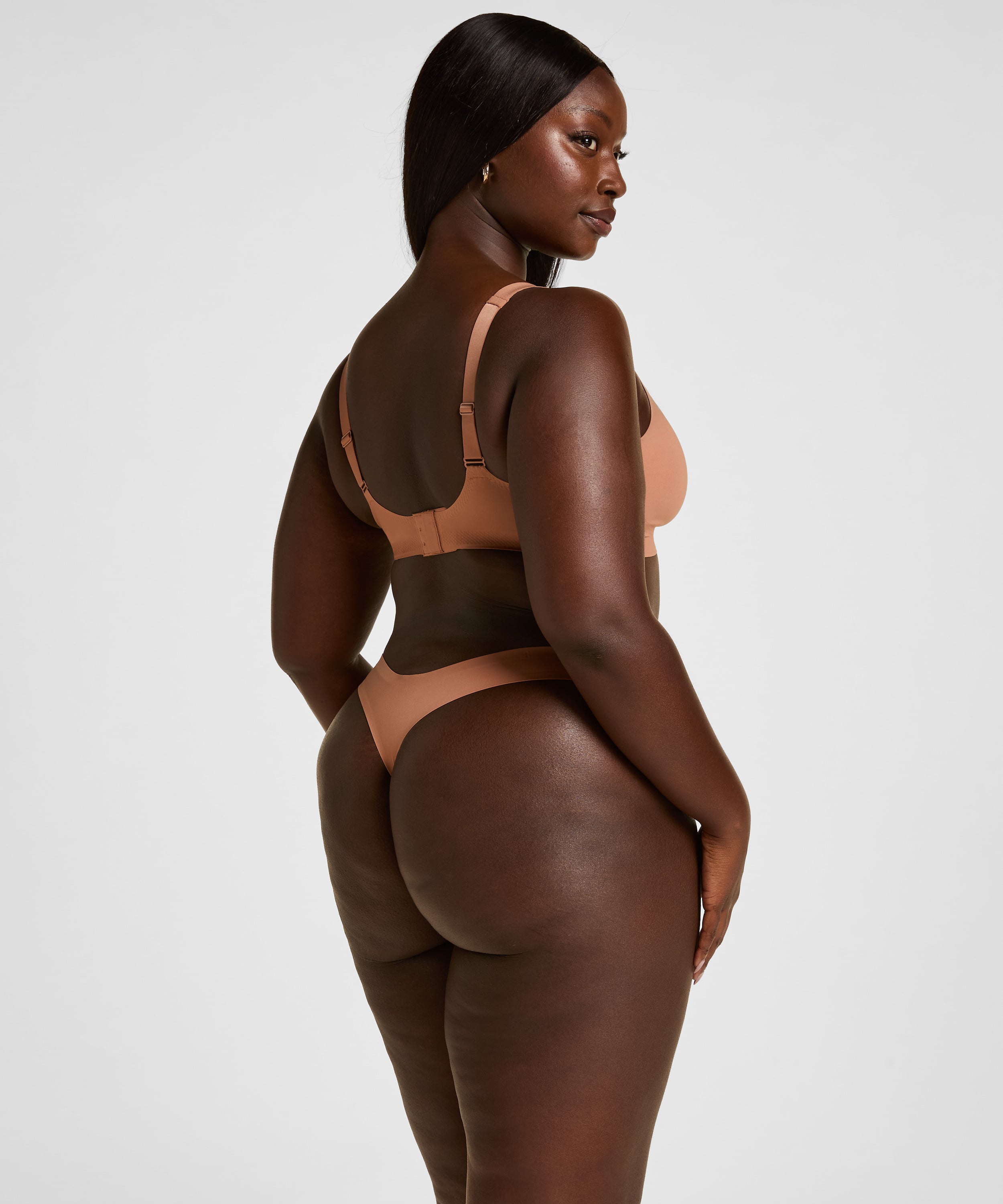 Super Comfort Thong, Brown, main